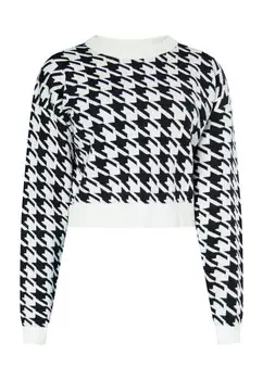 Свитер ROCKEASY, черный/белый