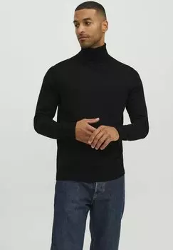 Свитер РОЛЛКРАГЕН Jack & Jones, черный