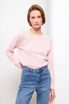 Свитер - Розовый - Классический крой LC Waikiki, розовый
