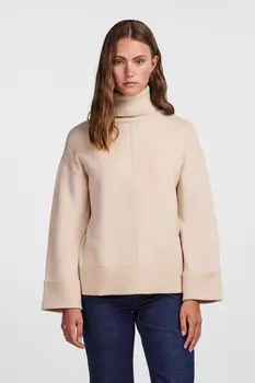 Свитер - Розовый - Классический крой PIECES, розовый