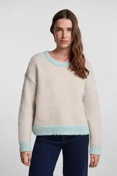 Свитер - Розовый - Классический крой PIECES, розовый