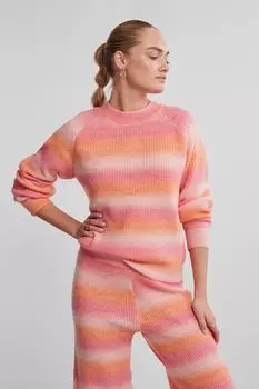 Свитер - Розовый - Классический крой PIECES, розовый