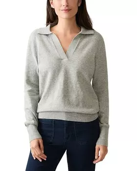 Свитер-рубашка-поло Faherty Jackson, серый