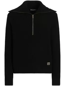 Свитер рыбацкой вязки Dolce & Gabbana, черный