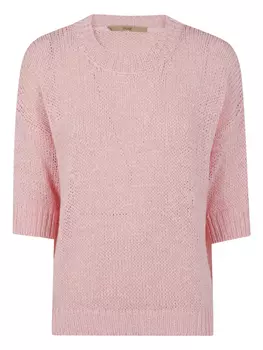 Свитер рыбацкой вязки Nuur, розовый