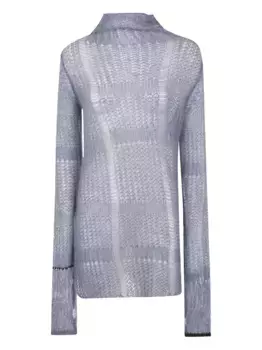 Свитер рыхлой вязки Y's, синий