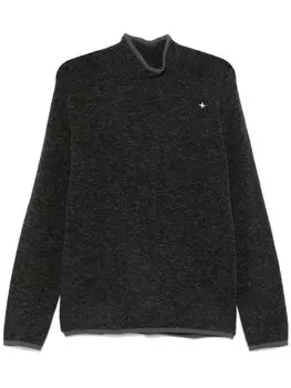 Свитер с эффектом меланжа Stone Island, серый