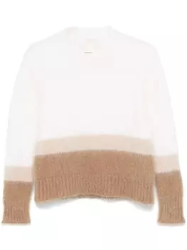 Свитер с эффектом начеса Emporio Armani, белый