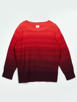 Свитер с эффектом омбре Gap, красный