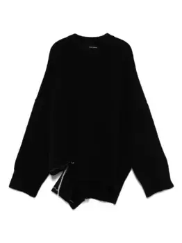 Свитер с эффектом потертости Isabel Benenato, черный