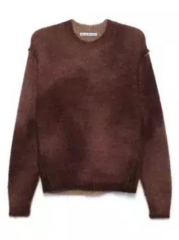 Свитер с эффектом разбрызганной краски Acne Studios, красный