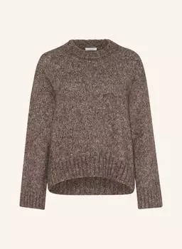 Свитер с альпакой Mrs & Hugs, коричневый