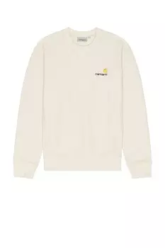 Свитер с американским рисунком Carhartt WIP, цвет Moonbeam
