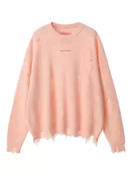 Свитер с бахромой MONOCHROME, розовый
