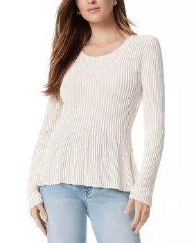 Свитер с баской Gia Sam Edelman, белый