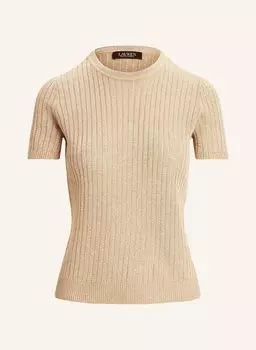Свитер с блестящей пряжей Lauren Ralph Lauren, золотой