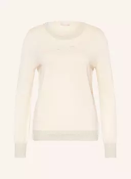 Свитер с блестящей пряжей Liu Jo, экрю