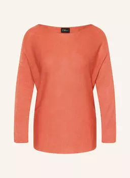 Свитер с блестящей пряжей S.Oliver Black Label, красный