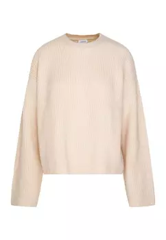 Свитер с черной розой Seidensticker, бежевый