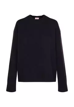 Свитер с черной розой Seidensticker, синий