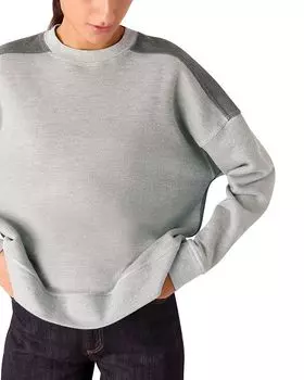 Свитер с цветными блоками Whistles, серый