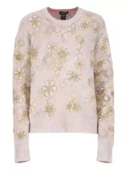Свитер с цветочной вышивкой Avant Toi, нейтральный