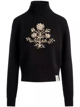 Свитер с цветочным декором Heritage Bally, черный
