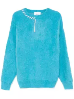 Свитер с декоративной строчкой Bonsai, синий