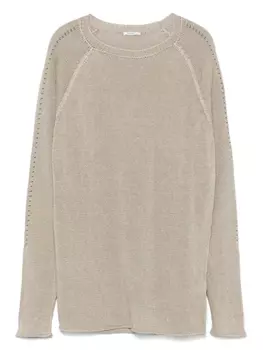Свитер с декоративной строчкой Transit, нейтральный