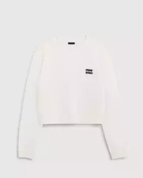 Свитер с длинными рукавами для девочки натурального цвета IKKS