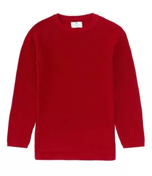 Свитер с длинными рукавами и круглым вырезом для маленьких мальчиков Class Club 2T-7, красный
