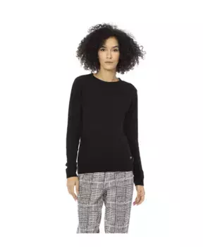 Свитер с длинными рукавами и круглым вырезом Baldinini, черный