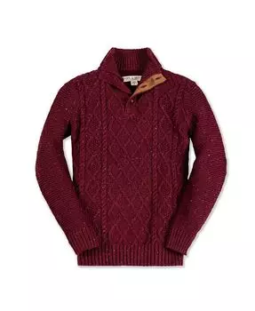 Свитер с длинными рукавами и воротником-стойкой в крапинку для мальчиков, для малышей Hope & Henry, красный