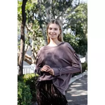 Свитер с длинными рукавами и вырезом FASHNZFAB, цвет cocoa