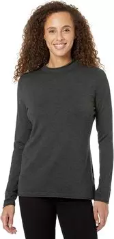 Свитер с длинными рукавами и закругленным краем с воротником-стойкой Liverpool Los Angeles, цвет Charcoal Grey Leather