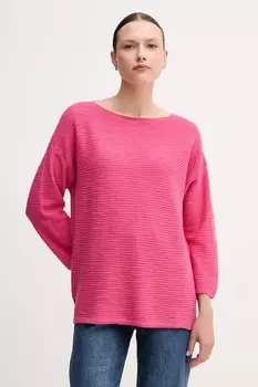 Свитер с добавлением льна United Colors Of Benetton, розовый