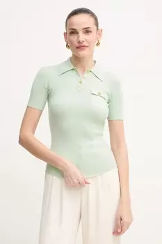 Свитер с добавлением шелка Elisabetta Franchi, зеленый