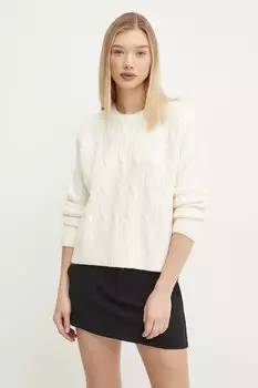 Свитер с добавлением шерсти Abercrombie & Fitch, бежевый