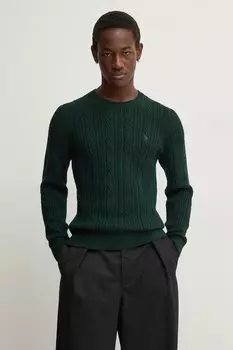 Свитер с добавлением шерсти Abercrombie & Fitch, зеленый