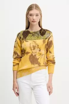Свитер с добавлением шерсти ADAK Desigual, желтый