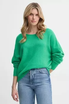 Свитер с добавлением шерсти American Vintage, зеленый