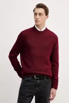 Свитер с добавлением шерсти Armani Exchange, бордовый