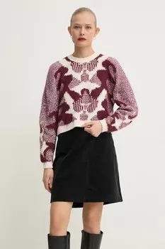 Свитер с добавлением шерсти Ba&Sh, бордовый