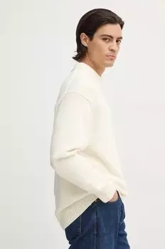 Свитер с добавлением шерсти Calvin Klein Jeans, бежевый