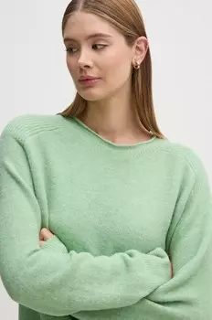 Свитер с добавлением шерсти IRMA с круглым вырезом Pepe Jeans, зеленый