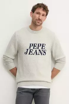 Свитер с добавлением шерсти LUKA Pepe Jeans, серый