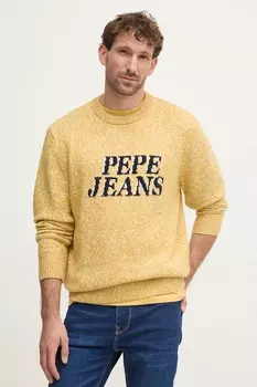 Свитер с добавлением шерсти LUKA Pepe Jeans, желтый