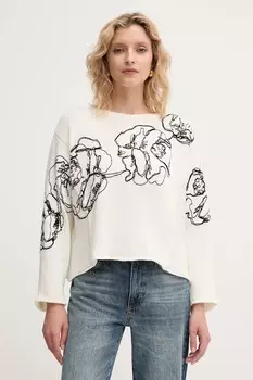 Свитер с добавлением шерсти Max&Co., бежевый