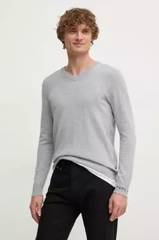 Свитер с добавлением шерсти NEW ANDRE V NECK Pepe Jeans, серый