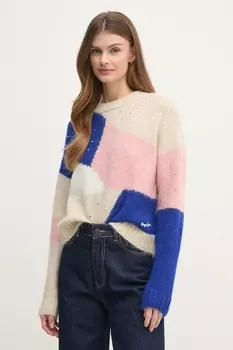 Свитер с добавлением шерсти Nora Pepe Jeans, бежевый